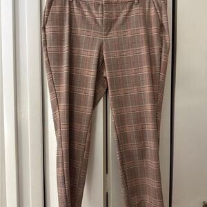 Liverpool Women’s Checkered Pants - Brown and Tan